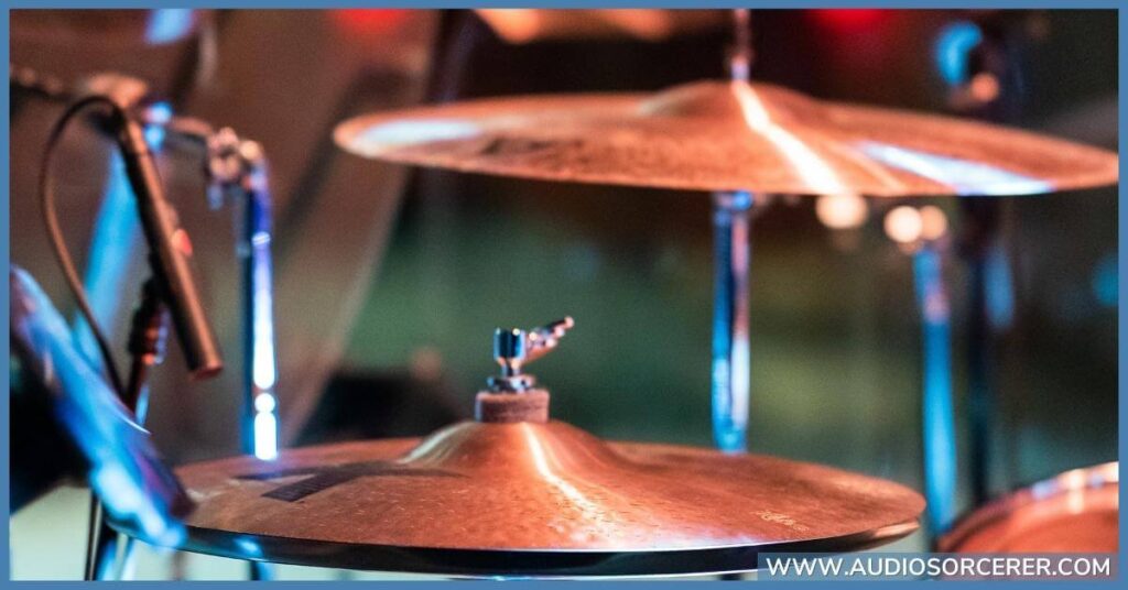 Miking a hi-hat.